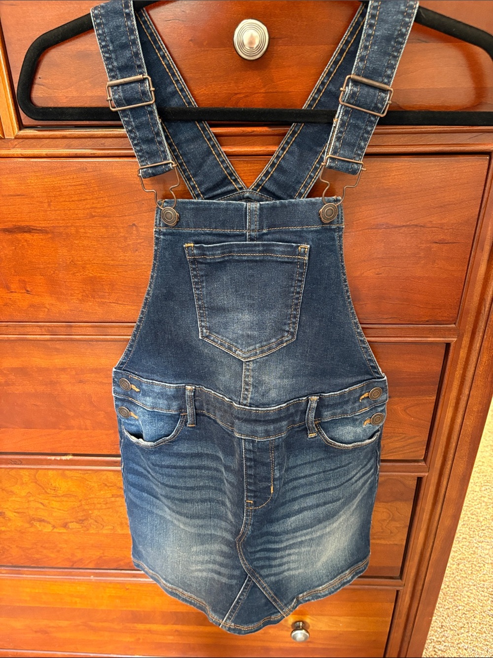 SO Girls Blue Denim Overall Dress
